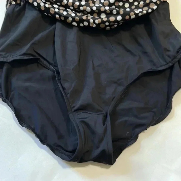 Catalina polka dot one piece swimsuit size 16w - Picture 2 of 7